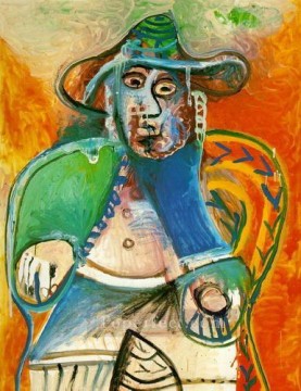 Old Man Seated 1970 Pablo Picasso Oil Paintings